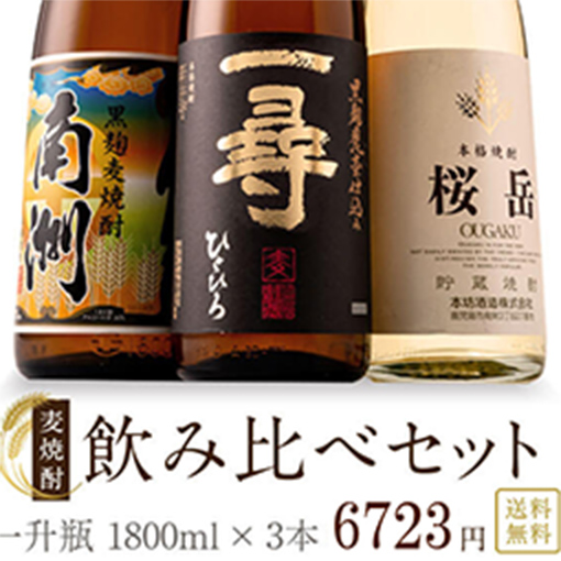 本格麦焼酎 3本セット