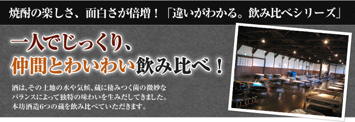 一人でじっくり、仲間とわいわい飲み比べ!